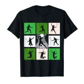 Retro Badminton Lover Design T-Shirt